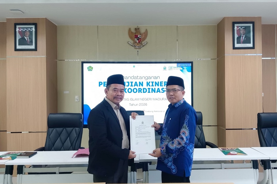 Dekan Fakultas Ushuluddin dan Dakwah UIN Madura Teken Perjanjian Kinerja 2026, Siap Perkuat Layanan, Branding Keilmuan, dan Kerja Sama Berdampak