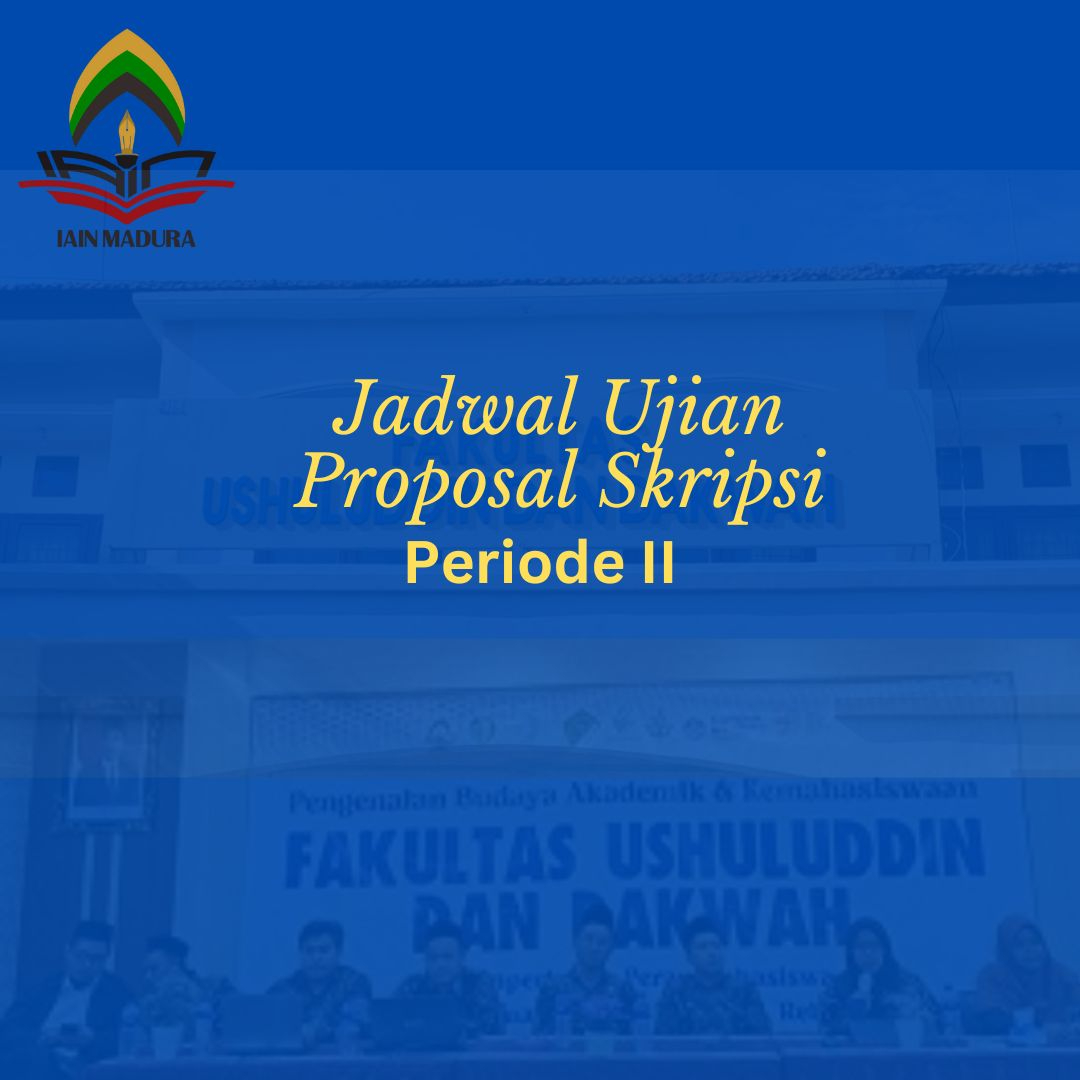 Jadwal Ujian Proposal Skripsi Periode II
